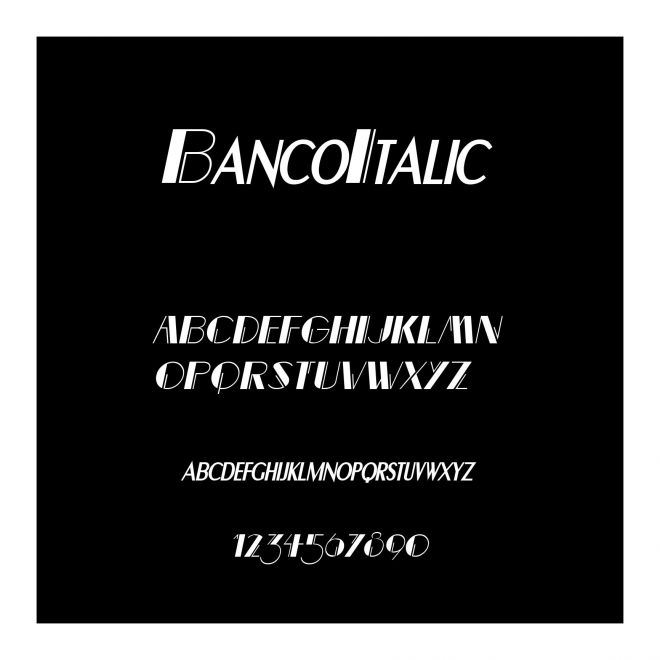 BancoItalic