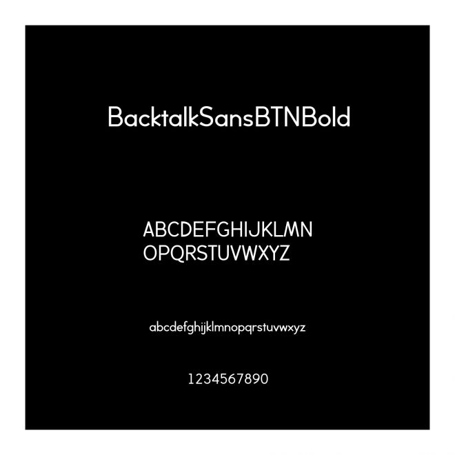 BacktalkSansBTNBold