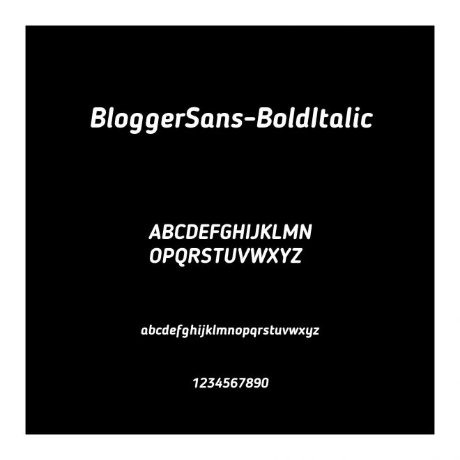 BloggerSans-BoldItalic