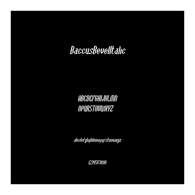 BaccusBevelItalic