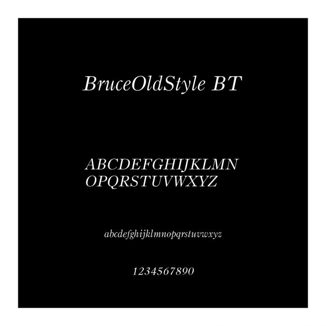 BruceOldStyle BT