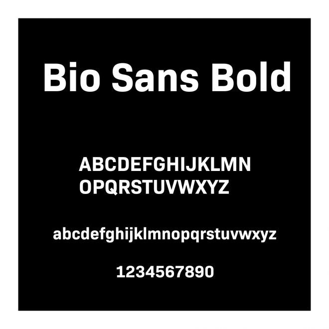 Bio Sans Bold