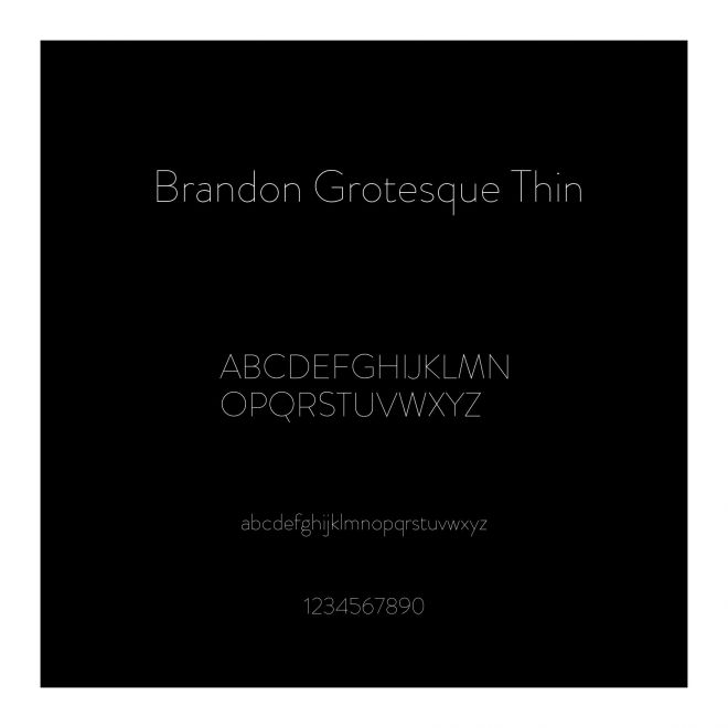 Brandon Grotesque Thin