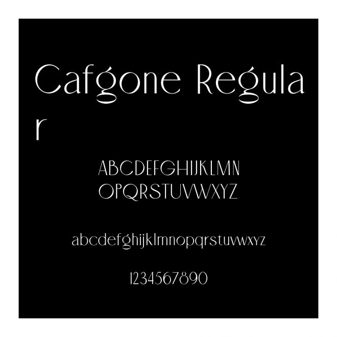 Cafgone Regular