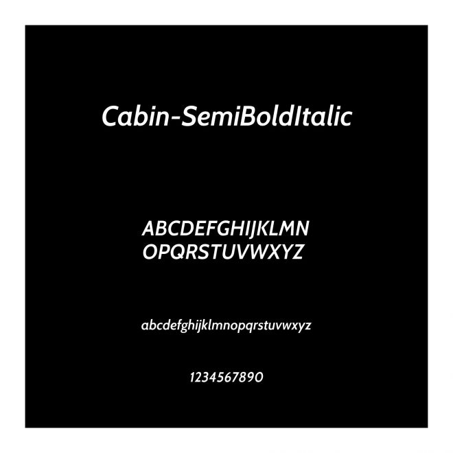 Cabin-SemiBoldItalic