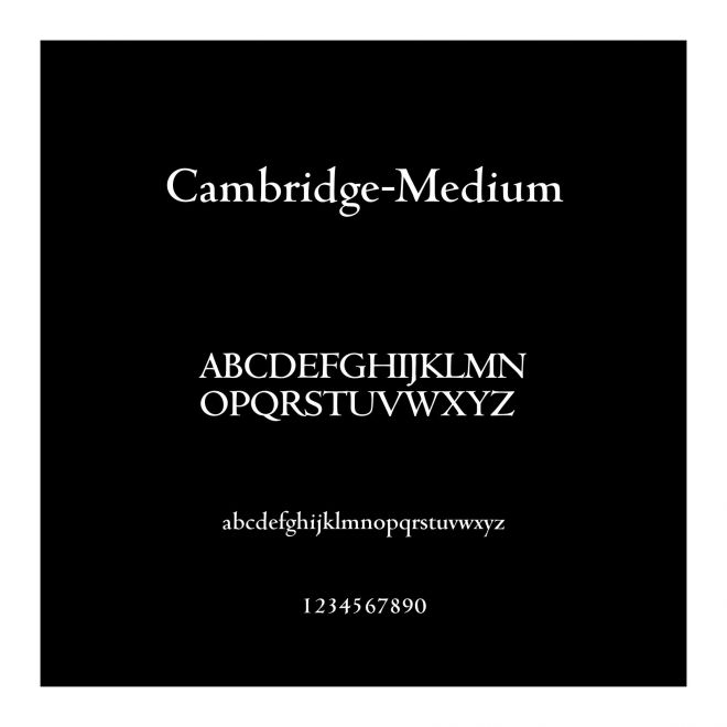 Cambridge-Medium