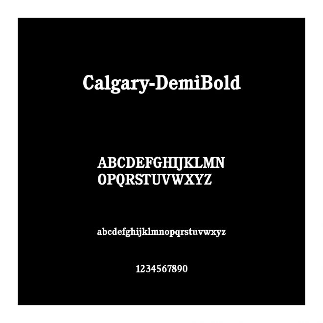 Calgary-DemiBold