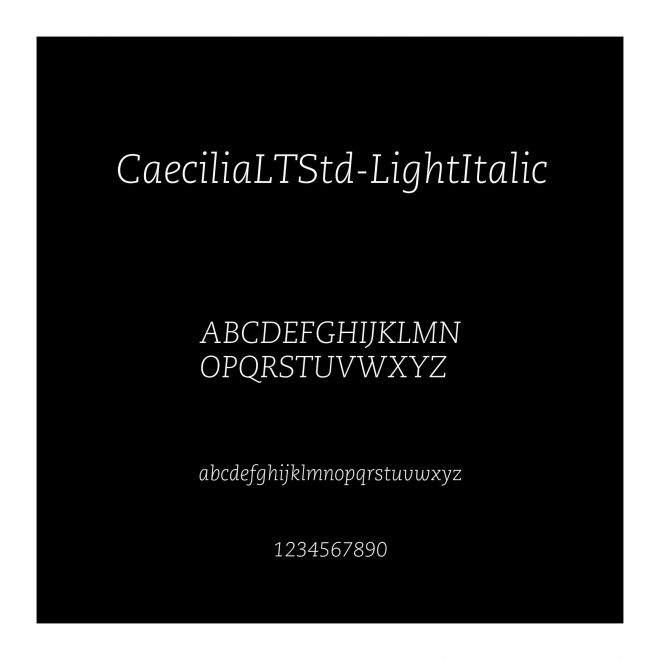 CaeciliaLTStd-LightItalic