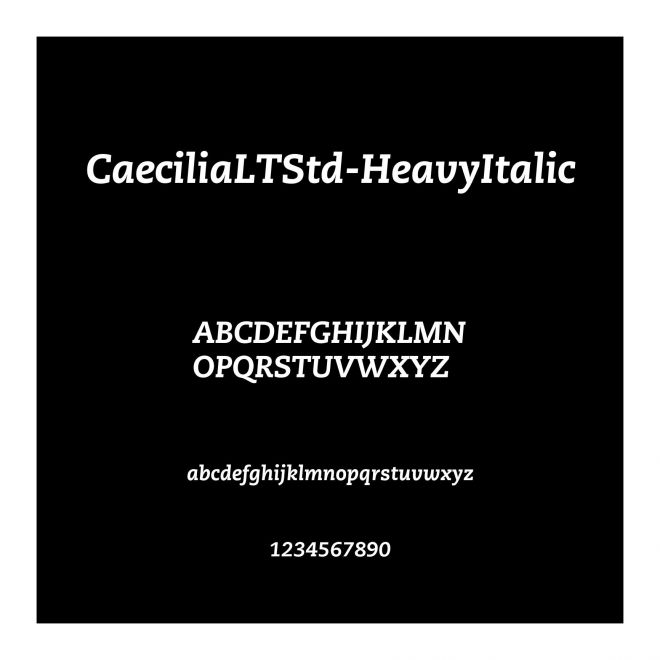 CaeciliaLTStd-HeavyItalic
