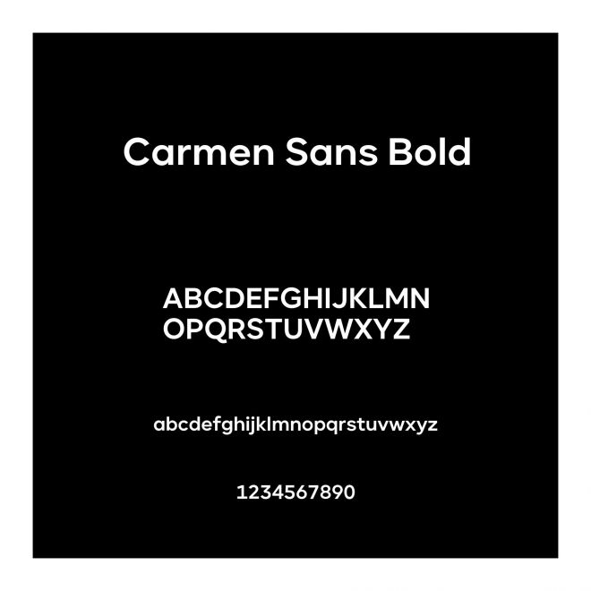 Carmen Sans Bold