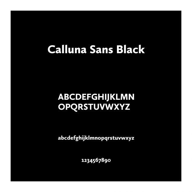 Calluna Sans Black