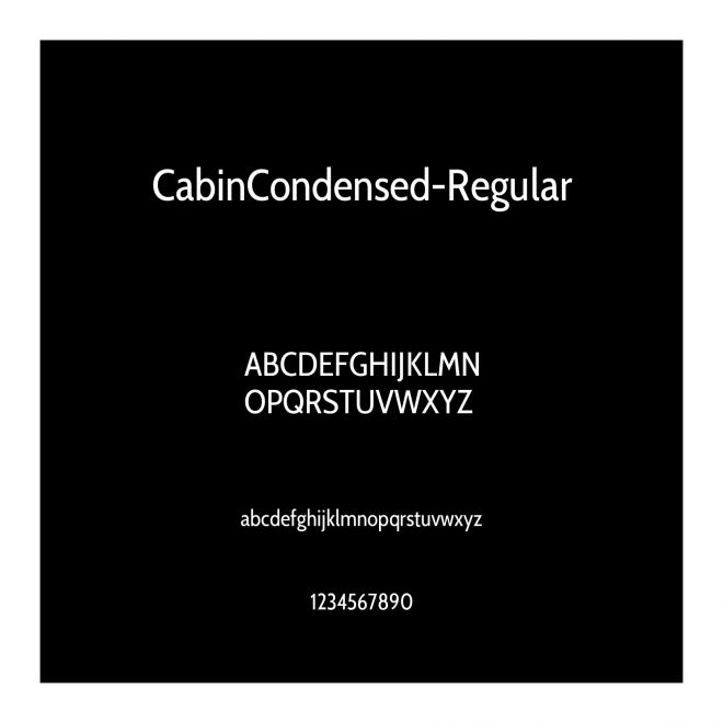 CabinCondensed-Regular