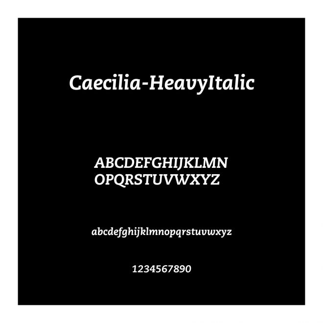 Caecilia-HeavyItalic