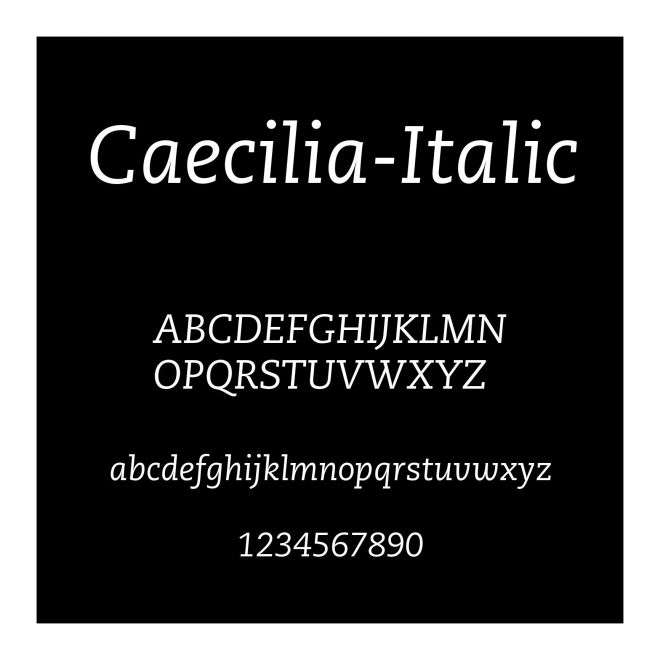 Caecilia-Italic