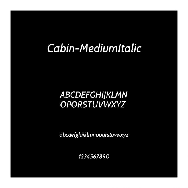 Cabin-MediumItalic