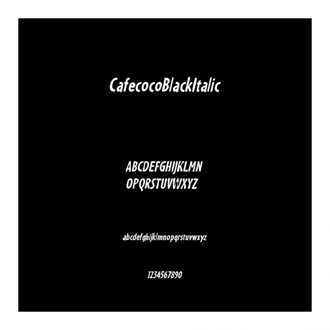 CafecocoBlackItalic