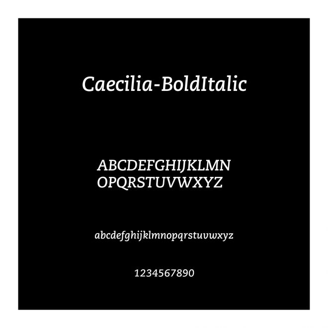 Caecilia-BoldItalic