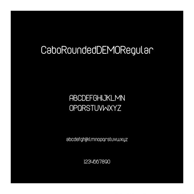 CaboRoundedDEMORegular
