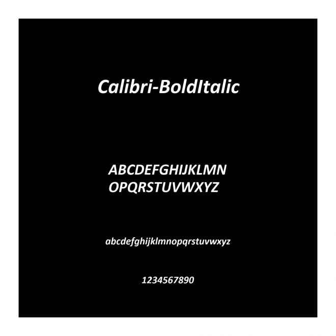 Calibri-BoldItalic