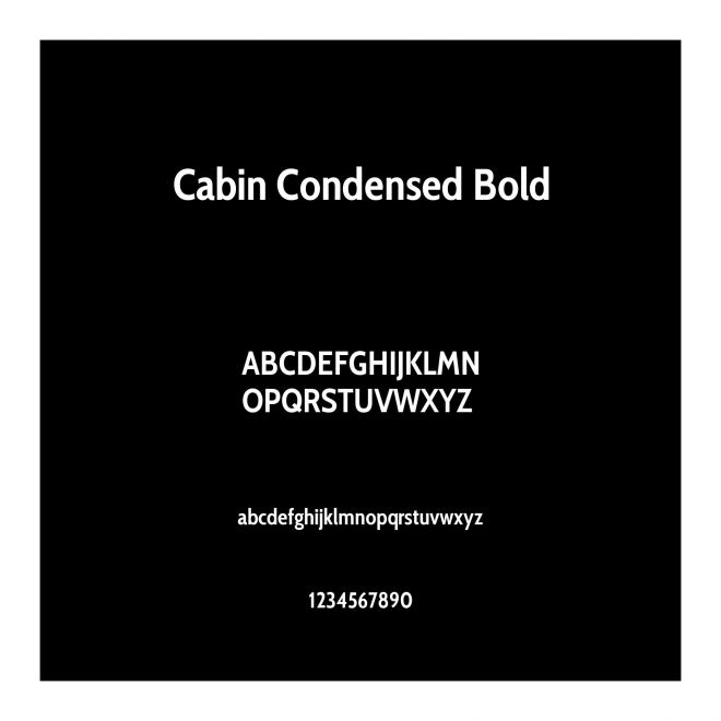 Cabin Condensed Bold