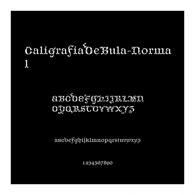 CaligrafiaDeBula-Normal