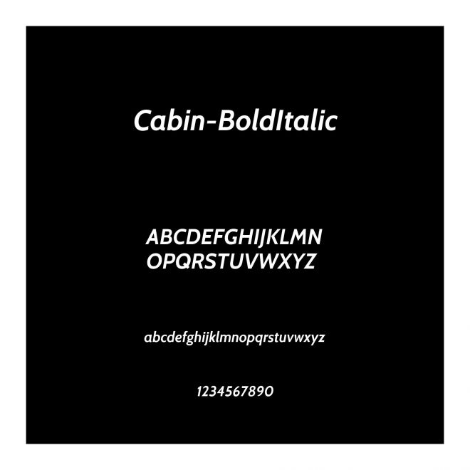 Cabin-BoldItalic