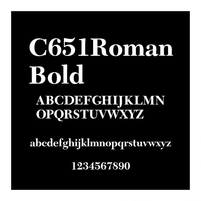 C651RomanBold