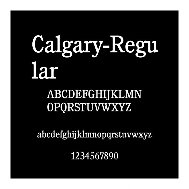 Calgary-Regular
