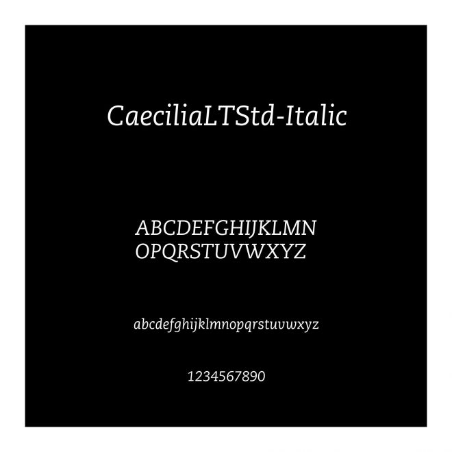 CaeciliaLTStd-Italic
