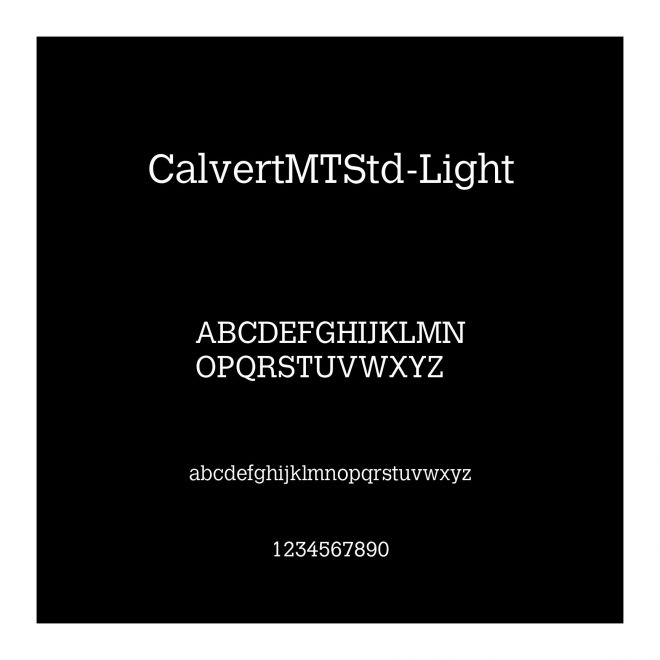 CalvertMTStd-Light