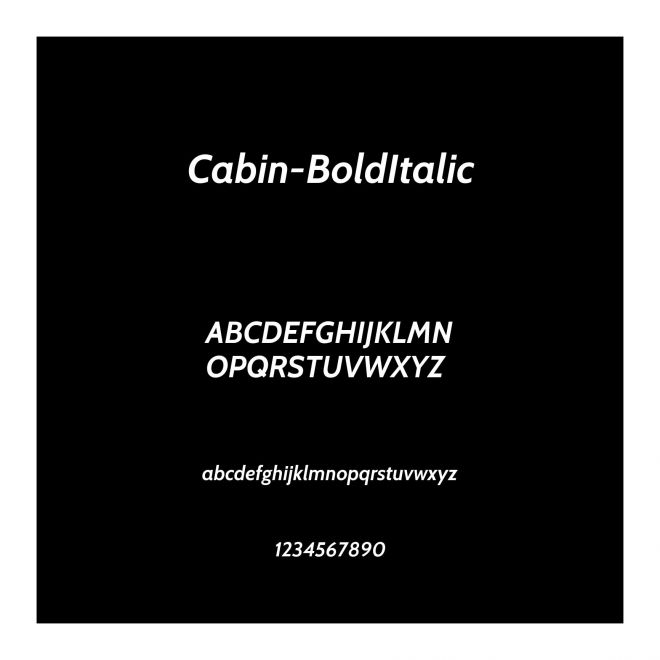Cabin-BoldItalic
