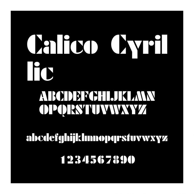 Calico Cyrillic