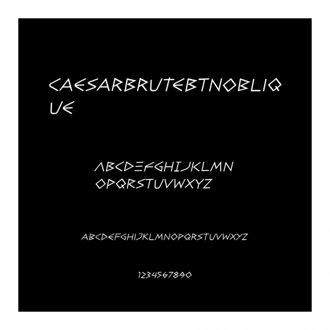 CaesarBruteBTNOblique