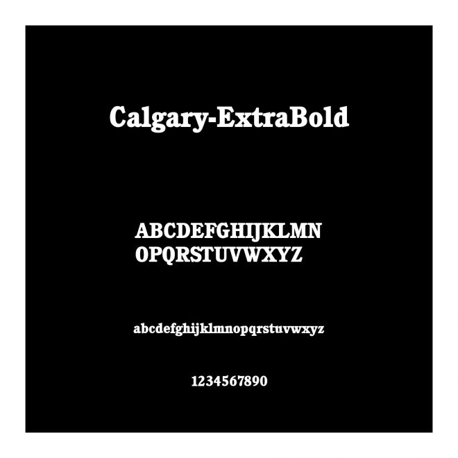 Calgary-ExtraBold