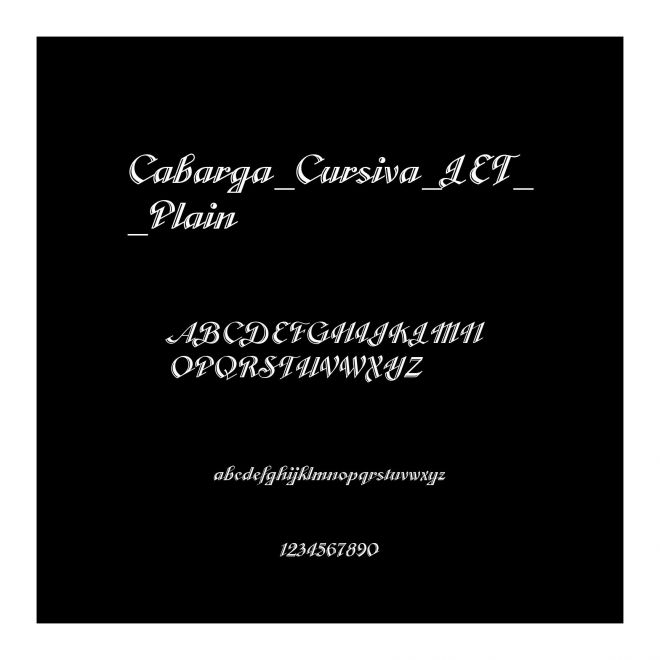 Cabarga_Cursiva_LET__Plain