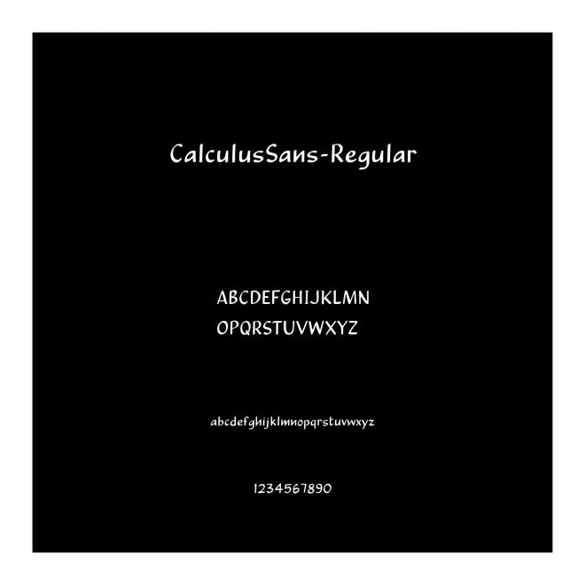 CalculusSans-Regular