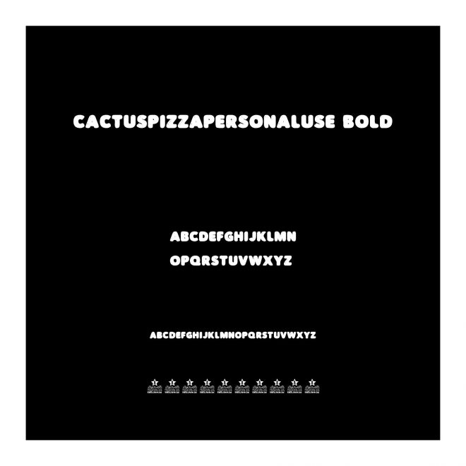 CACTUSPIZZAPERSONALUSE-Bold
