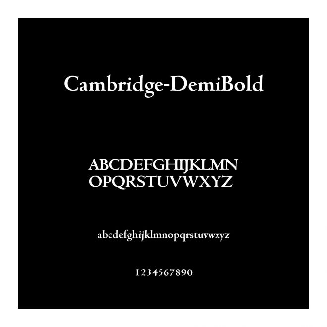 Cambridge-DemiBold