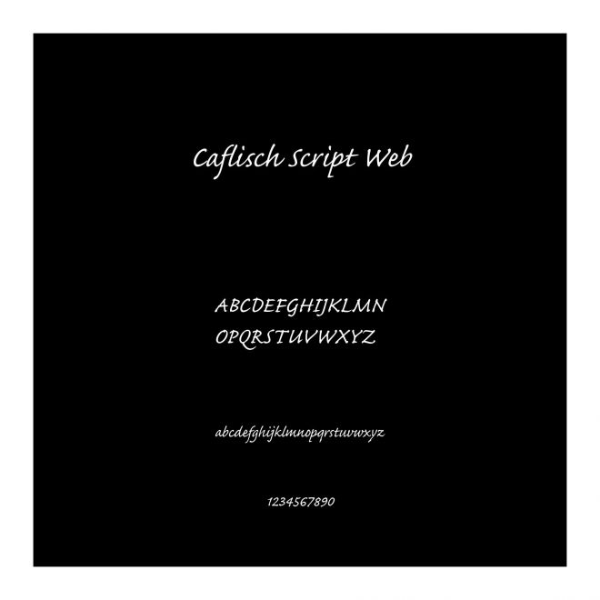 Caflisch Script Web