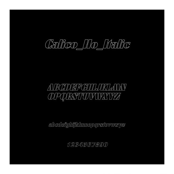 Calico_Ho_Italic