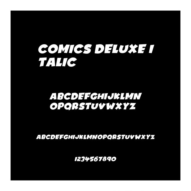 Comics Deluxe Italic