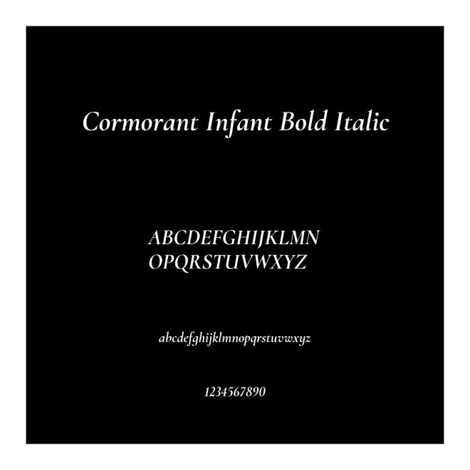 Cormorant Infant Bold Italic