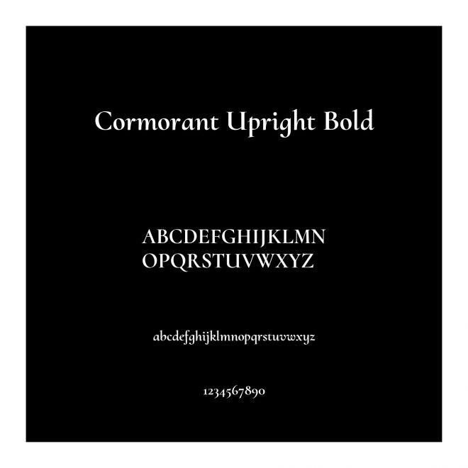 Cormorant Upright Bold
