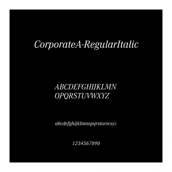 CorporateA-RegularItalic