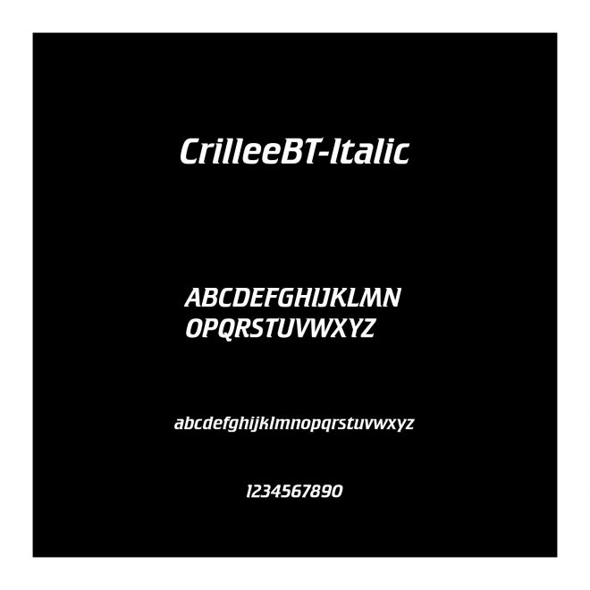 CrilleeBT-Italic