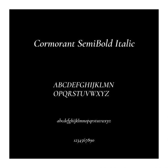 Cormorant SemiBold Italic