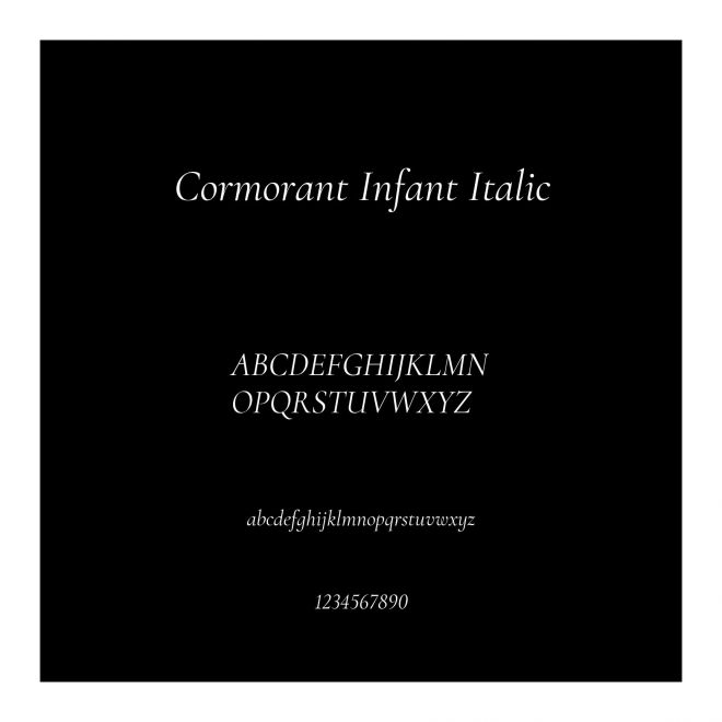 Cormorant Infant Italic