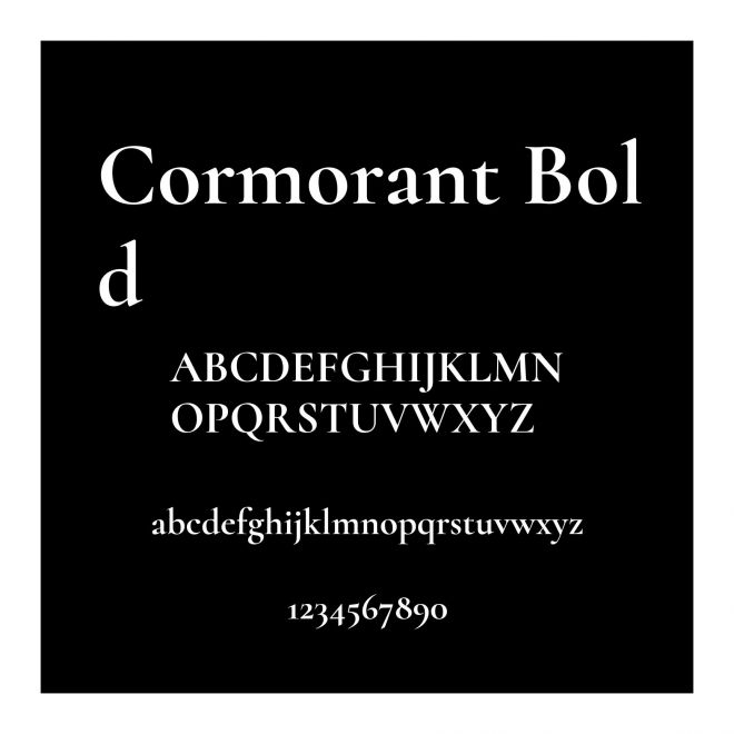 Cormorant Bold