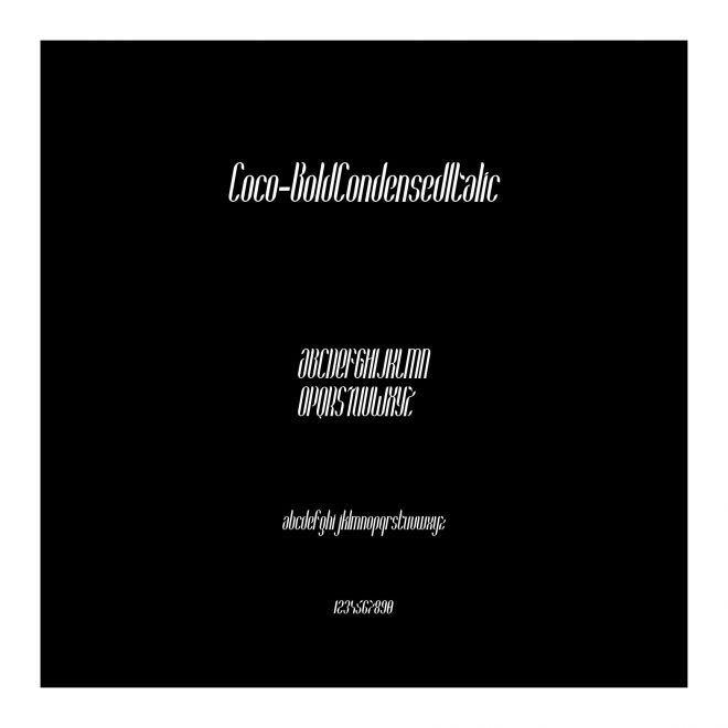 Coco-BoldCondensedItalic