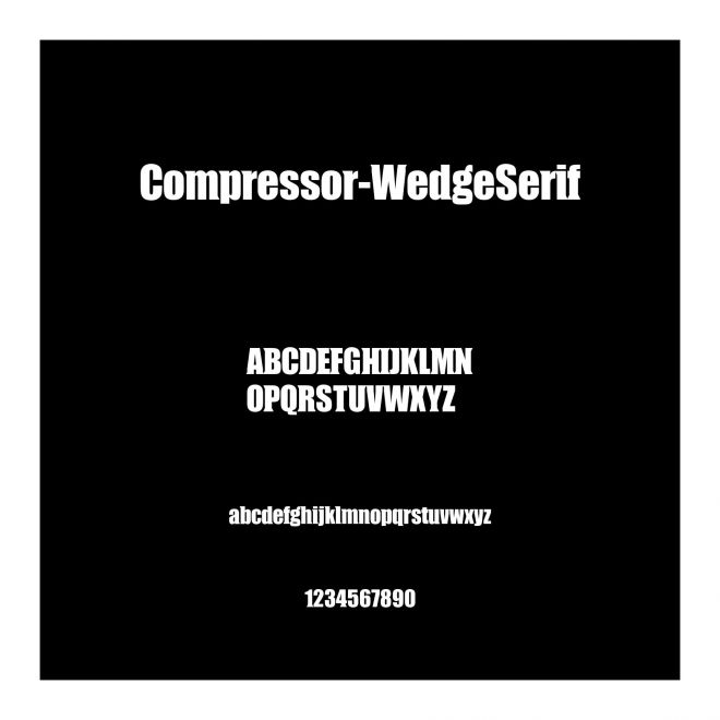 Compressor-WedgeSerif